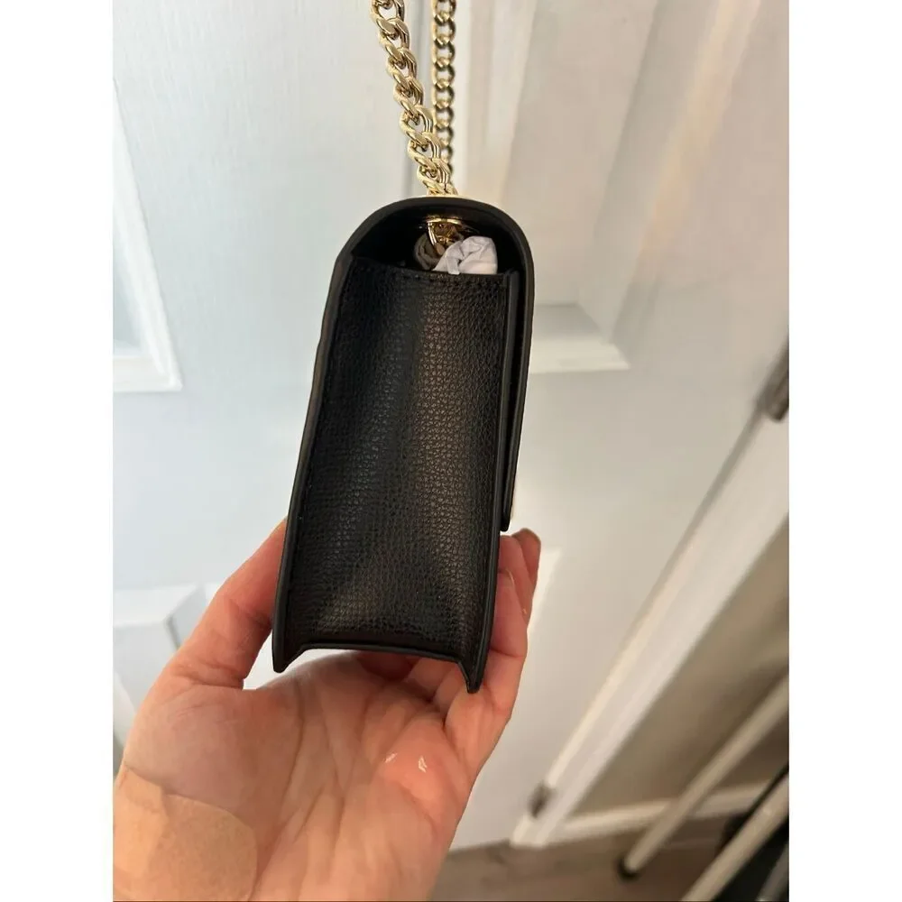 Kate spade black Phoebe Turnlock Mini Flap Crossbody new retail $399